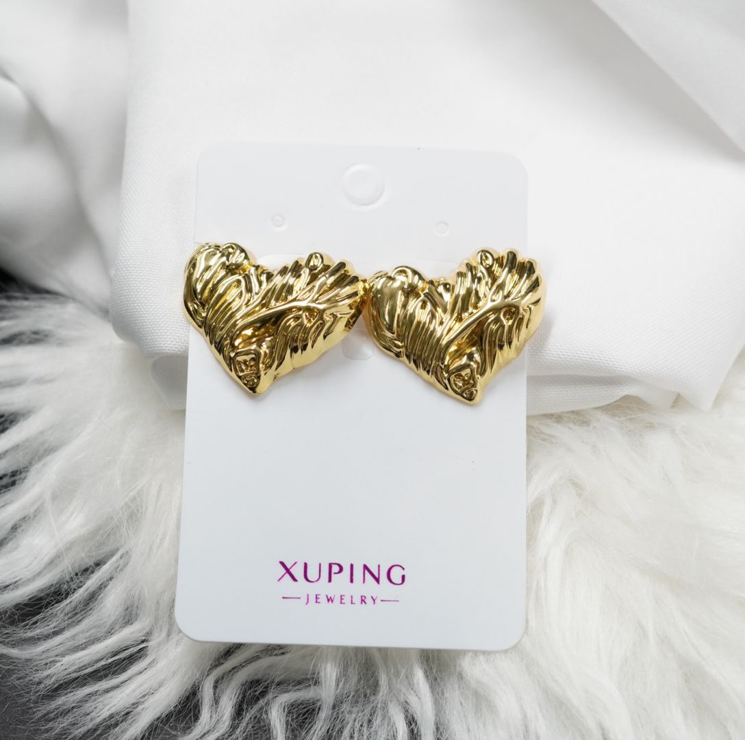 ARETE RODIO CORAZON RAYITAS DORADO